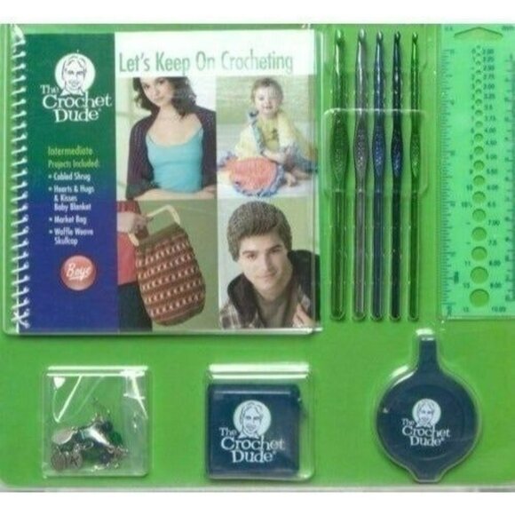 Crochet Kit Boye The Dude Let's Keep On Crocheting Kit #3371002001 Sealed - Picture 1 of 7